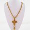 Coco Mark Cross Bell Gold Plated Necklace from Chanel, 1994 9
