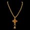 Coco Mark Cross Bell Gold Plated Necklace from Chanel, 1994 1