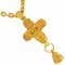 Coco Mark Cross Bell Gold Plated Necklace from Chanel, 1994 2