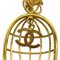 Birdcage Coco Mark Earrings in Gold from Chanel, Set of 2 8