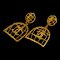 Birdcage Coco Mark Earrings in Gold from Chanel, Set of 2 1