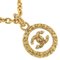 Coco Mark Vintage Gold Plated X Glass Womens Necklace from Chanel 1