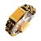 Orologio da donna vintage con quadrante nero e quarzo dorato di Chanel, Immagine 6