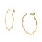 Orecchini Chanel Camellia Hoop K18Yg in oro giallo, set di 2, Immagine 2
