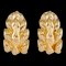 Chanel Leaf K18Yg Yellow Gold Earrings, Set of 2 1