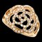 CHANEL K18PG Pink Gold Camellia Open Work Ring J10808 Diamond 50 5.1g Ladies 1