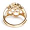 CHANEL K18PG Pink Gold Camellia Open Work Ring J10808 Diamond 50 5.1g Ladies 4