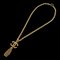 CHANEL Lava Cocomark 93A Gold Chain Necklace 1