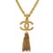 CHANEL Lava Cocomark 93A Gold Chain Necklace 2