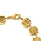 CHANEL Cocomark Rhinestone 95A Gold Bracelet 4