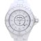 J12 12P Diamond Late modelo H1628 Reloj para mujer de acero inoxidable y cerámica blanca de Chanel, Imagen 1
