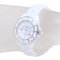 J12 12P Diamant Spätes Modell H1628 Weiße Keramik & Edelstahl Damenuhr von Chanel 2