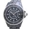 J12 12P Diamond H1626 Late Model Black Ceramic & Stainless Steel Men's 39395 Watch from Chanel 1