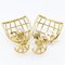 Chanel Bird Cage Earrings Gold Plated Made In France 1993 93P Women's, Set of 2 5
