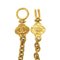 CHANEL Stone Coco Mark 96A Gold Chain Necklace Black 0055, Image 4