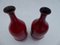 Vases Eeklo Mid-Century Vernis Rouges par Leon Goossens, Belgique, 1960s, Set de 2 4