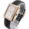 Boyfriend Tweedy Armbanduhr aus Quarzweißem Opal & Weißem Ledergürtel von Chanel 4