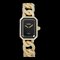 CHANEL Premiere L tamaño H0114 Reloj de mujer con diamantes genuinos Esfera negra K18YG Cuarzo macizo en oro amarillo, Imagen 1