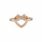 Chaumerian Open Heart Ring K18pg Pink Gold from Chaumet 1