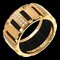 Class One #52 Ring Half Diamond K18 Yg Yellow Gold 750 Rubber from Chaumet 1
