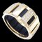 CHAUMET Class One Ring MM Halbdiamant #54 K18YG Gelbgold x Schwarzer Kautschuk 199680 1