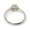 CHAUMET Pt950 Platino Lien d'Amour Solitaire Diamond Ring J3LCZZ 0.30ct 3.6g Ladies, Immagine 5