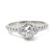 CHAUMET Pt950 Platino Lien d'Amour Solitaire Diamond Ring J3LCZZ 0.30ct 3.6g Ladies, Immagine 4