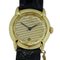 CHAUMET Watch Ladies Griffith 11P Diamond Date Quartz 750YG Leather Gold Black Polished, Image 2