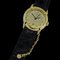 CHAUMET Watch Ladies Griffith 11P Diamond Date Quartz 750YG Leather Gold Black Polished 1