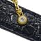 CHAUMET Watch Ladies Griffith 11P Diamond Date Quartz 750YG Leather Gold Black Polished, Image 9