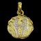 CHAUMET Coin Gemini collana/pendente K18YG oro giallo K18WG bianco penna testa, Immagine 1