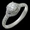 Chaumerian Damour Solitaire 0.52ct Diamant #49 Damenring J3lgzz Pt950 Platin Nr. 9 von Chaumet 1