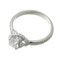 Chaumerian Damour Solitaire 0.52ct Diamant #49 Damenring J3lgzz Pt950 Platin Nr. 9 von Chaumet 2