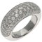 CHAUMET Annaud Caviar Diamond Ring K18 White Gold Women's 3