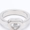CHOPARDPolierter Happy Diamond Heart Ring US 5.5 Weißgold 82/4354-20 BF558314 6