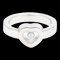 CHOPARDPolierter Happy Diamond Heart Ring US 5.5 Weißgold 82/4354-20 BF558314 1