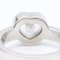 CHOPARDPolierter Happy Diamond Heart Ring US 5.5 Weißgold 82/4354-20 BF558314 8
