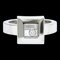 CHOPARD Happy Diamond Square 82/2938-20 White Gold [18K] Fashion Diamond Band Ring Silver 1