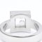 CHOPARD Happy Diamond Square 82 / 2938-20 oro blanco [18K] Anillo de banda de diamantes de moda en plata, Imagen 8