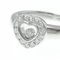 CHOPARD Happy Diamond 82/1084 White Gold [18K] Fashion Diamond Band Ring Silver 8
