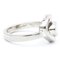 Happy Diamond Heart Ring 827691 White Gold [18k] Fashion Diamond Band Ring Silver from Chopard 4
