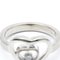 Happy Diamond Heart Ring 827691 White Gold [18k] Fashion Diamond Band Ring Silver from Chopard 5
