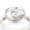 Anillo con forma de corazón de diamantes feliz 827691 oro blanco [18k] Anillo de banda de diamantes de moda plata de Chopard, Imagen 8