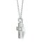 CHOPARD Happy Diamond Cross Top Charm 79/4009 White Gold [18K] Diamond,Sapphire Men,Women Fashion Pendant Necklace [Silver] 2