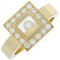 Happy Diamond Ring Square 82/2896-20 K18 Yellow Gold X No. 10 Womens from Chopard 1