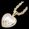 Happy Diamond Heart Necklace 5 Diamonds K18yg Yellow Gold 291444 from Chopard 1