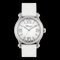 CHOPARD Happy Sports 3P Diamond Montre à Quartz pour Femme SS Cadran Blanc Bracelet Caoutchouc 8590 1