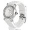 CHOPARD Happy Sports 3P Diamond Reloj de cuarzo para mujer SS Esfera blanca Correa de goma 8590, Imagen 2