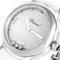 CHOPARD Happy Sports 3P Diamond Reloj de cuarzo para mujer SS Esfera blanca Correa de goma 8590, Imagen 8