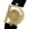 H2698 Happy Diamond Manufacturer Complete Watch K18 Yellow Gold Leather Ladies from Chopard 3